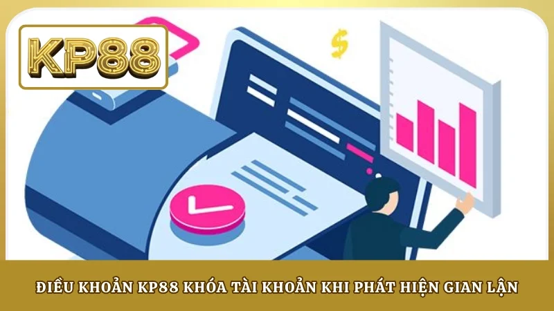 Điều khoản KP88 khóa tài khoản khi phát hiện gian lận