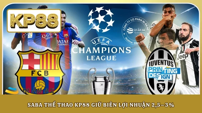 SABA thể thao KP88 giữ biên lợi nhuận 2,5–3%